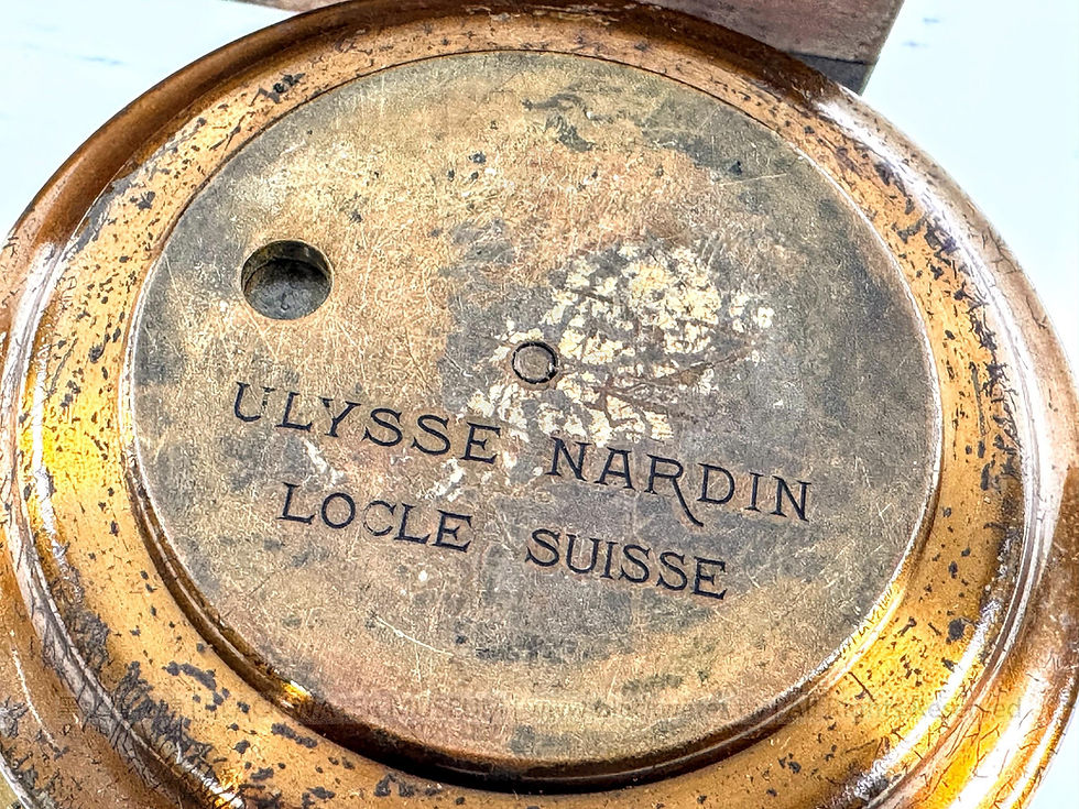 Ulysse Nardin Two-Tier Marine Chronometer, No. 285 (1905) | 光緒31年(1905)，雅典錶(Ulysse Nardin)雙層木盒裝航海天文鐘，序號285號《Black Water Museum Collections | 黑水博物館館藏》