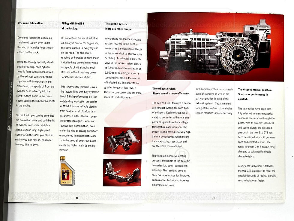 縮圖：1999年2月版，保時捷911 GT3手冊，精裝本，德國印刷