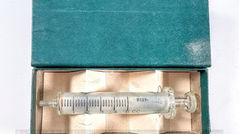 二戰 美國 Eisele & Co. 5cc 耐熱玻璃魯爾注射器(庫存新品附原裝盒)