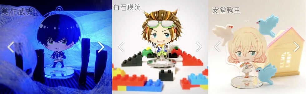候補生スタンド付きアクリルキーホルダー