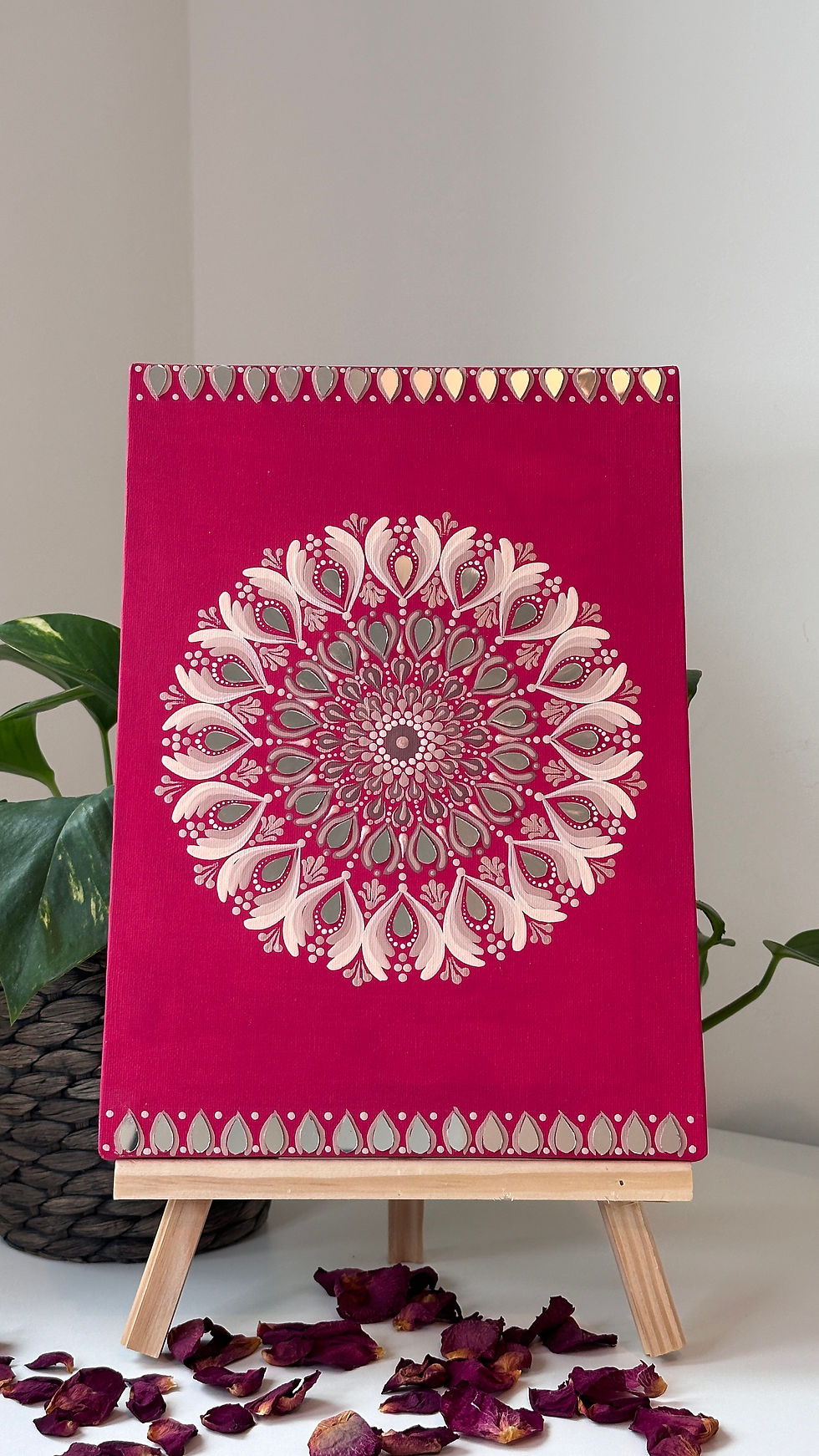 Thumbnail: Mandala on A4 Size Canvas