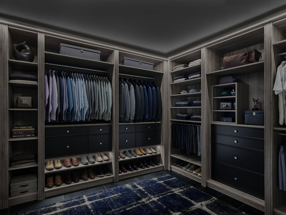 Elegant Mens Walk in Closet