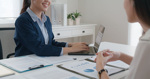 female financial advisor with a client
