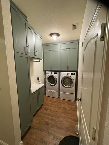 Built in wardrobe with shelves