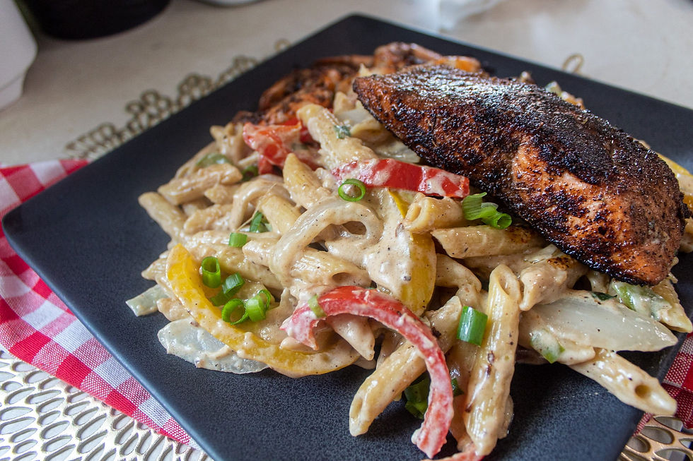 Salmon Rasta Pasta