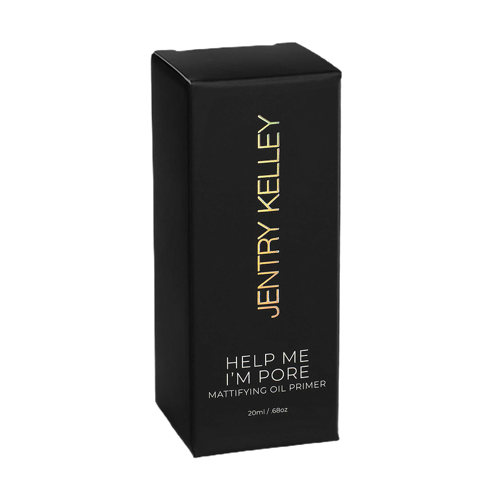 High-end skin care tuck end box with silver foil