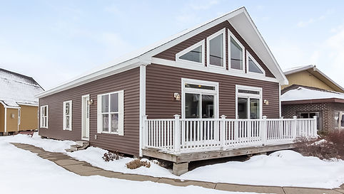 prefab modern lodge aesthetic home