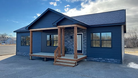 modern prefab ranch-style home
