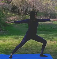 yoga class outside