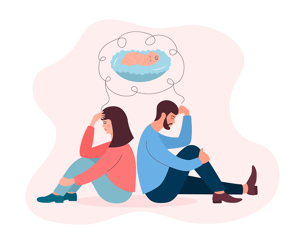 Couple thinking about having a baby