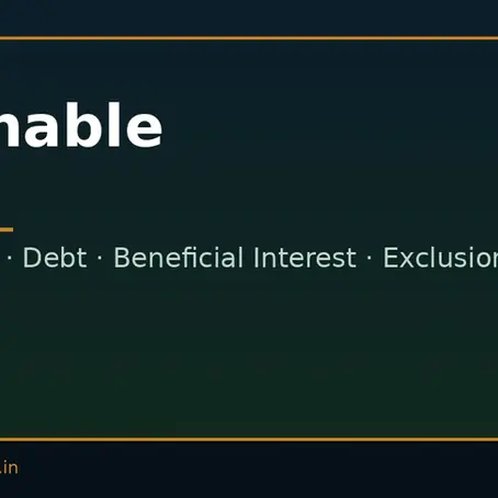 'Actionable Claim' Under Section 3 TPA: Debt, Beneficial Interest in Movable Property, and the Excluded Categories