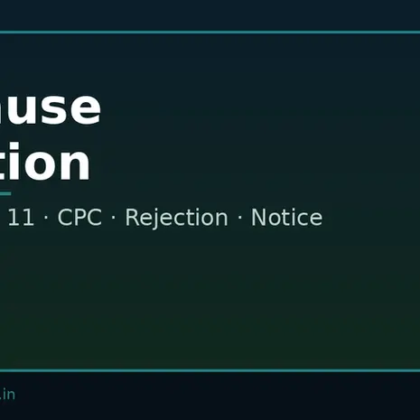 Order VII Rule 11 CPC :