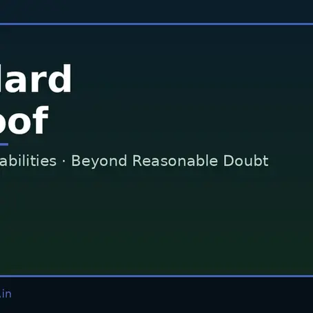 Standard of Proof in Civil vs. Criminal Proceedings: