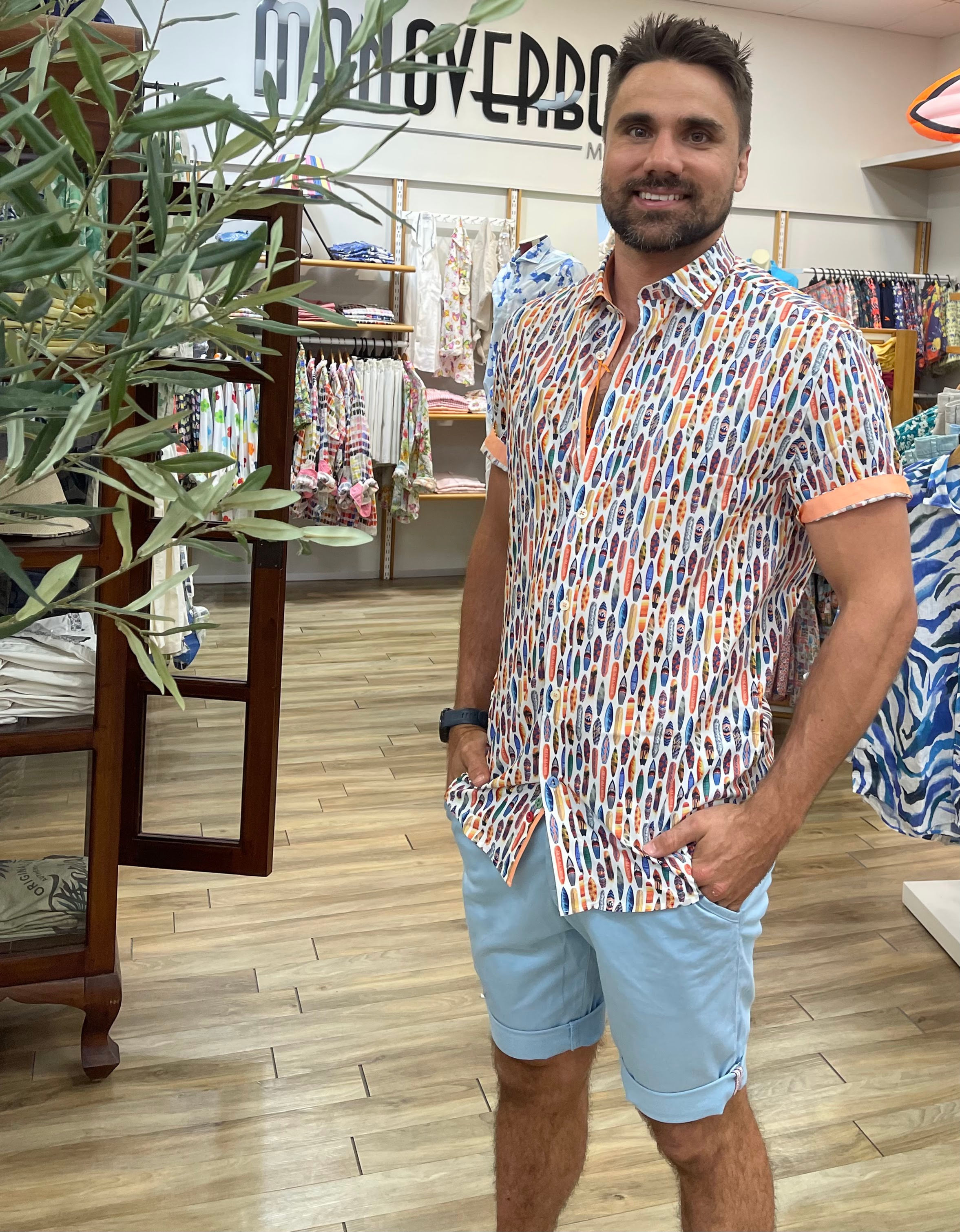 A Fish Named Fred Cotton Short Sleeve Shirt