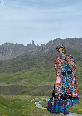 frida kahlo and mountains