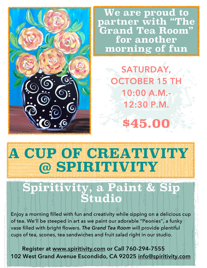 The Tea Room is offering some "Spiritivity!"