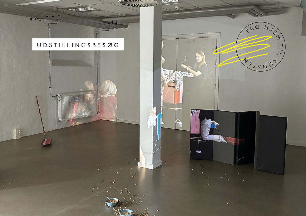 Udstillingsbesøg: PowerKids v. Jonas Kjeldgaard Sørensen & Matilde Mørk plus børn, i CANTINA
