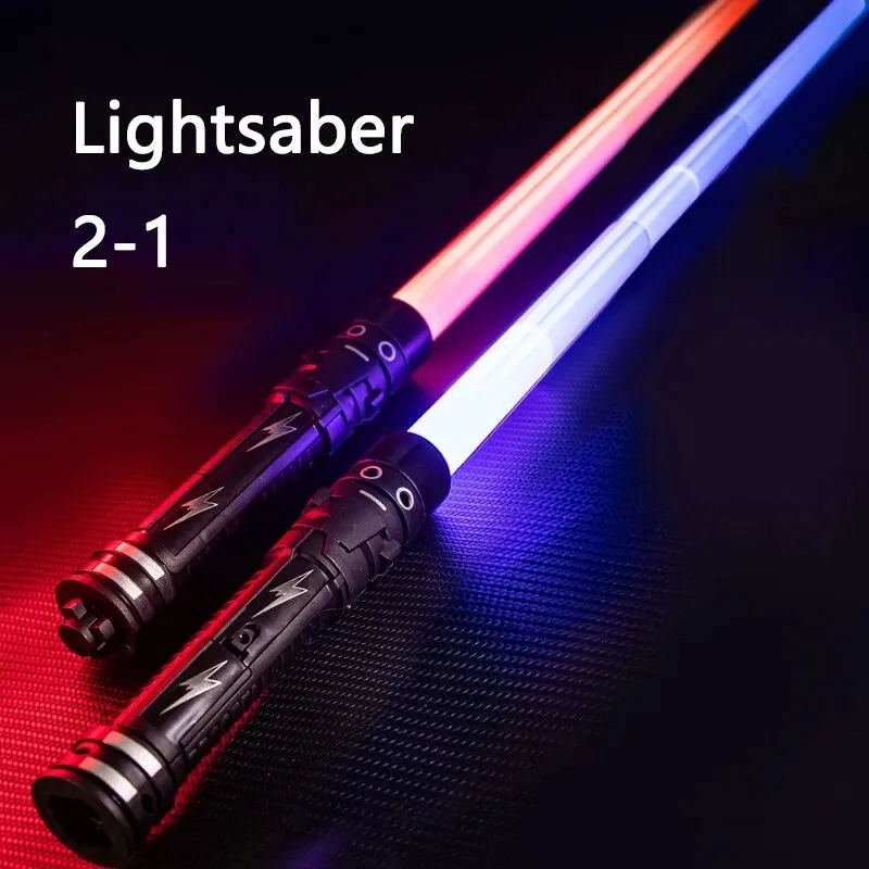 75CM Laser Sword Lightsaber Red and Blue Double Saber Rave Transformation Childr
