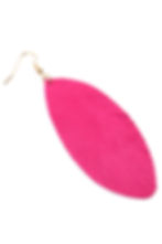 Miniatura: Fringe Leaf Leather Drop Earring