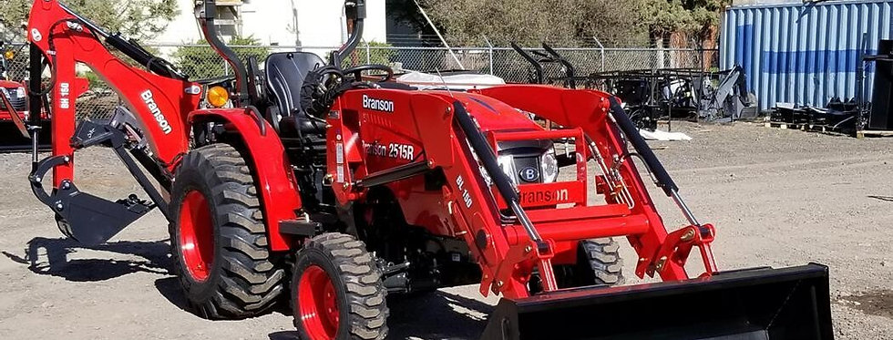 Branson F36R Tractor + Front Loader + Compact Tractor Backhoe