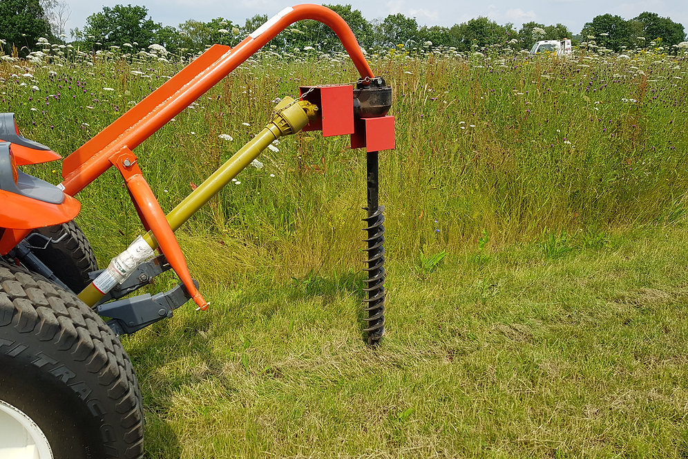 Tractor Mounted Post Hole Borer For Sale 4" Model