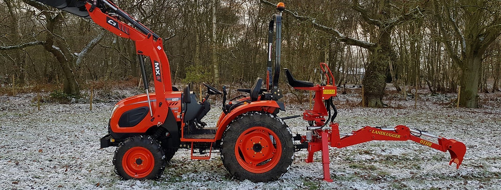 Large Kioti Tractor CK4010 + Grab Bucket | Compact Tractors For Sale UK