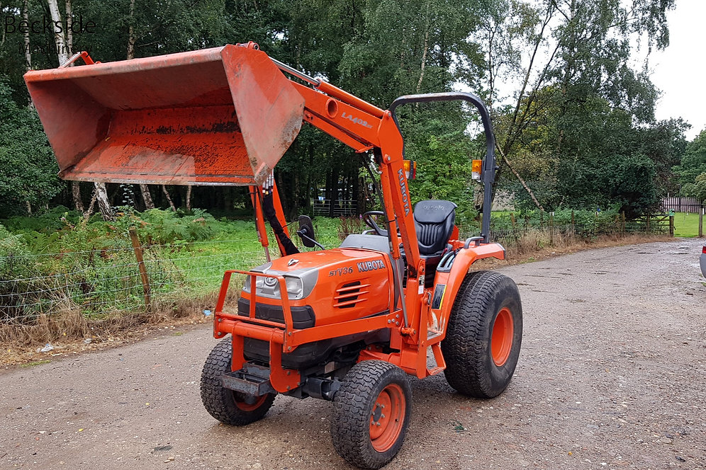 Used Kubota Compact Tractor STV36 With Kubota Quick Release Front