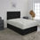 Thumbnail: Valencia Plush Foot Lift Ottoman Divan Bed Set With Memory Sprung Mattress