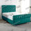 Thumbnail: Plush Chesterfield Scroll Upholstered Bed Frame