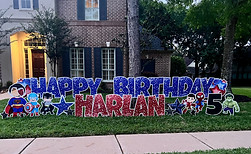 birthday yard card | yard card sign | yard card text | yard card size | yard card image