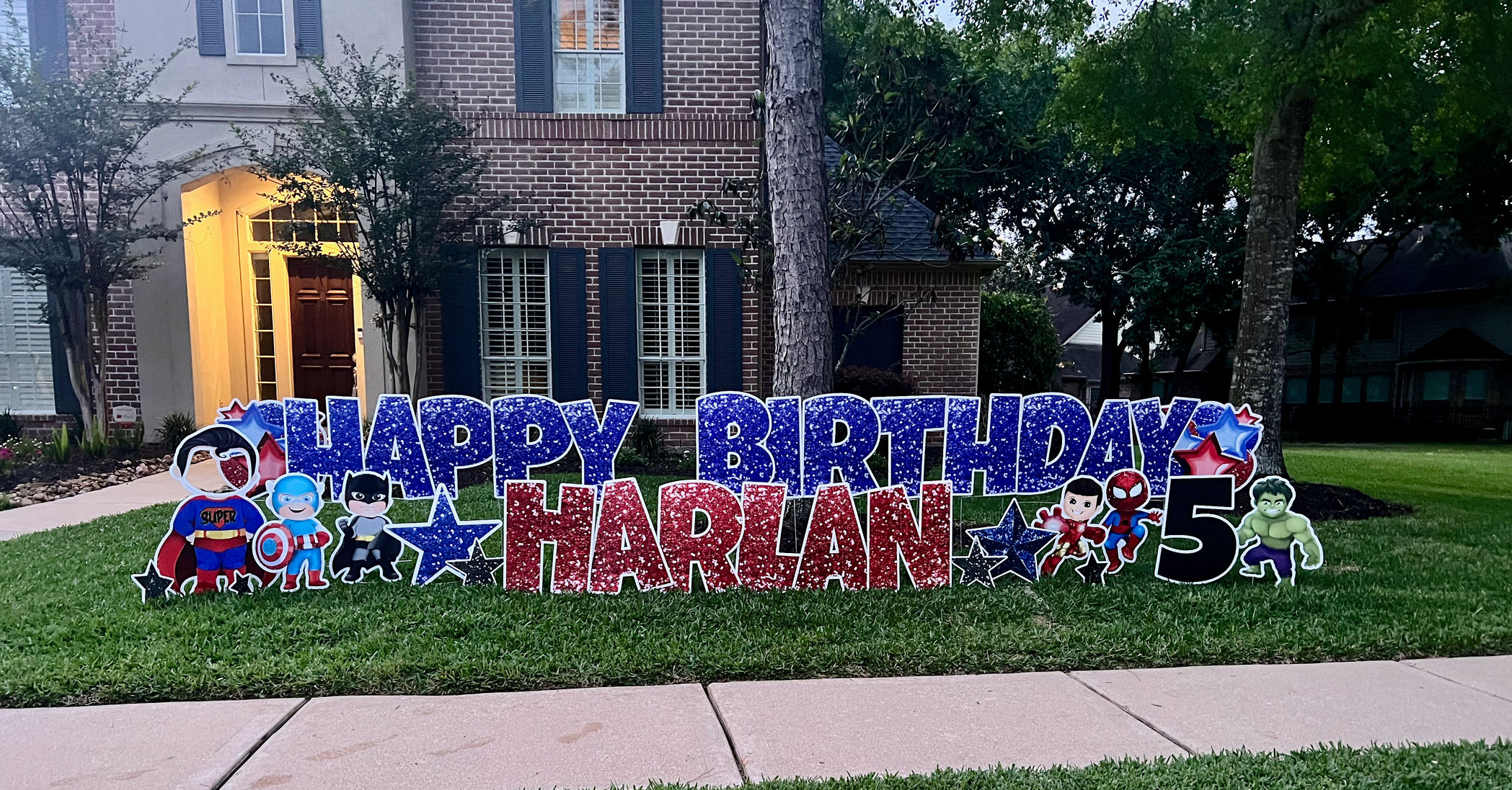 Birthday yard card | yard card sign | yard card text | yard card size | yard card image