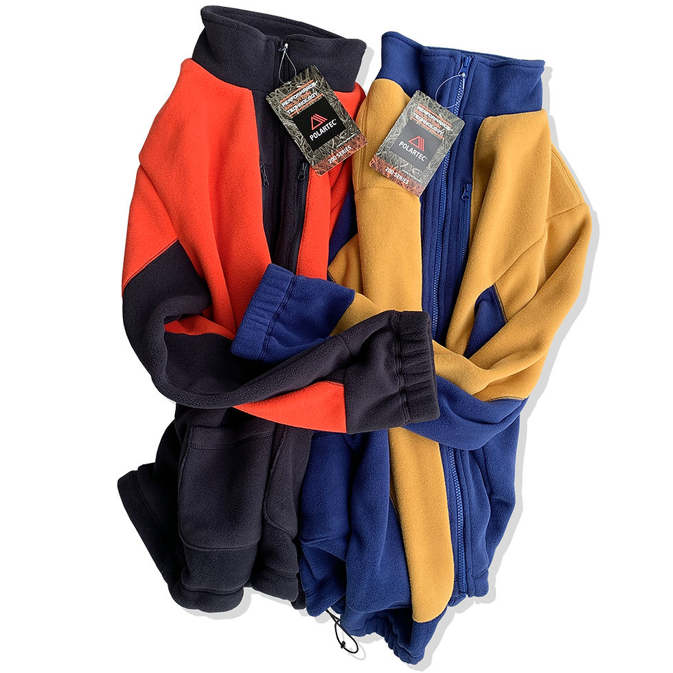サムネイル： COZYHOUSETOKYO 日常着 POLARTEC®︎ MIX FLEECE JACKET / BLUE / YELLOW