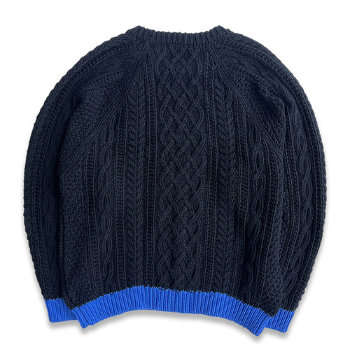 TRANSPORT FISHERMAN KNIT / Black | cozyhousetokyo