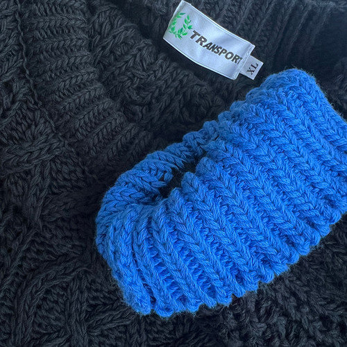 TRANSPORT フィッシャーマンニットL トランスポート フラグメント TRANSPORT フィッシャーマンニットL トランスポート フラグメント