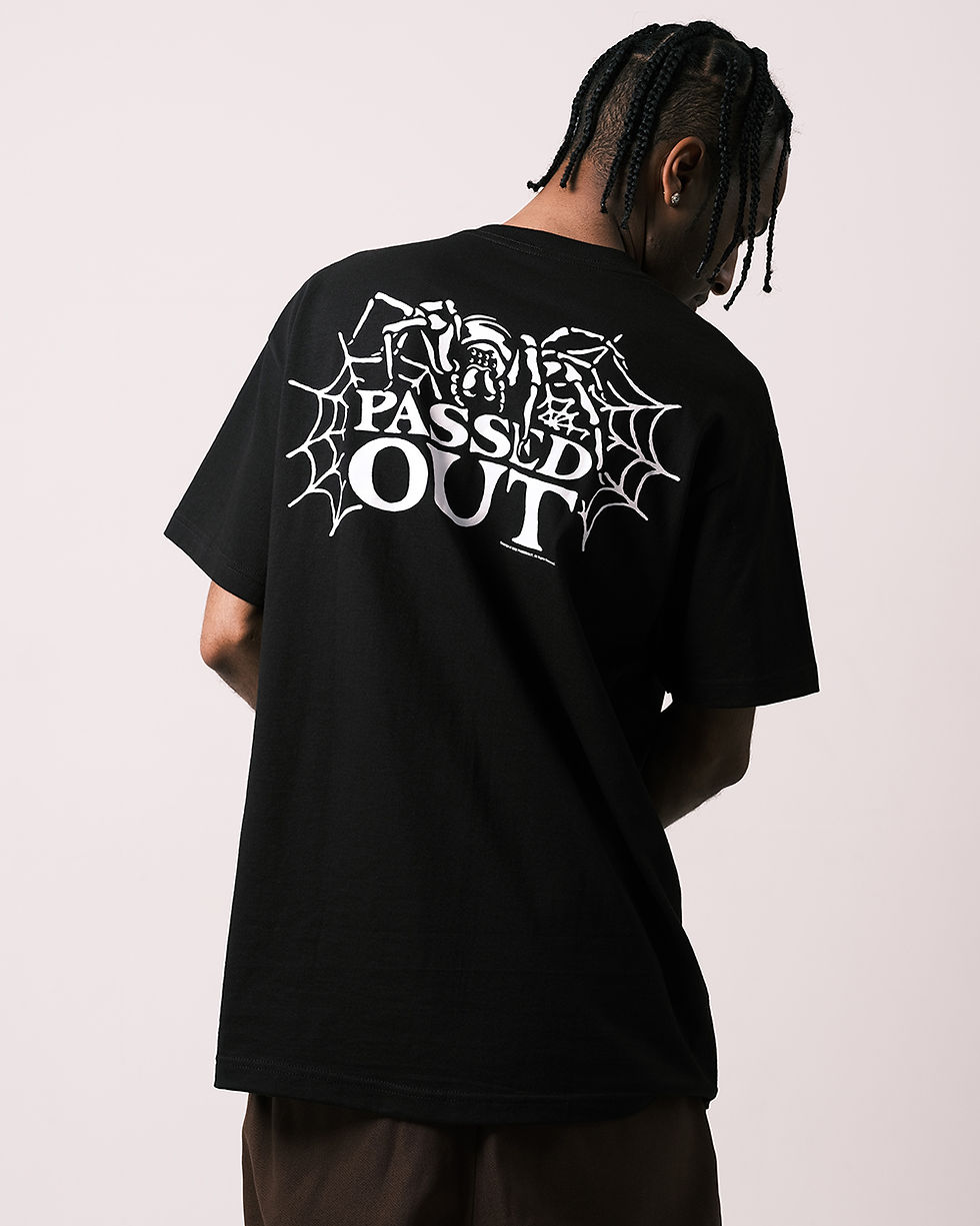 サムネイル： PASSEDOUT SPIDER  T-SHIRT /BLACK