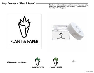 Cannabis brand logo concept