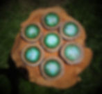 Thumbnail: Large hand painted zero angle woodland scene coaster