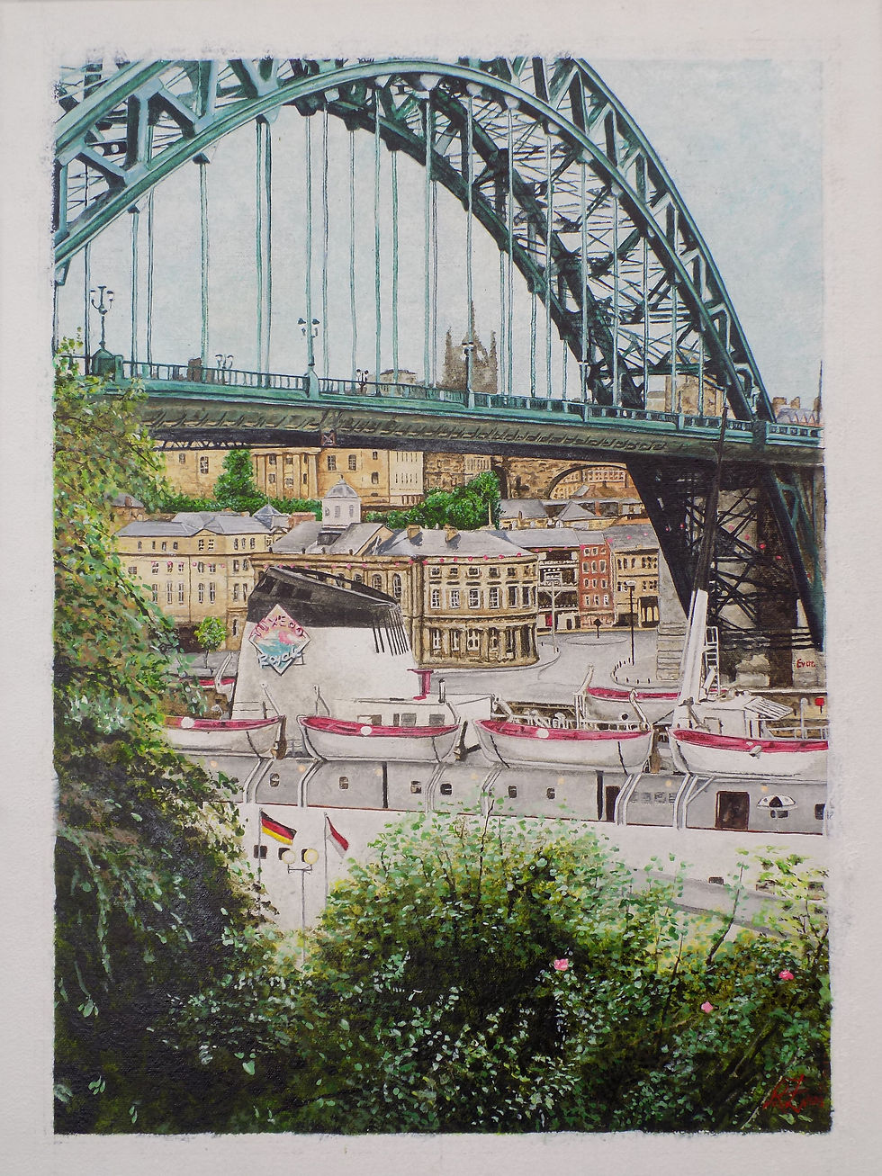 Tuxedo Royale under the Tyne Bridge