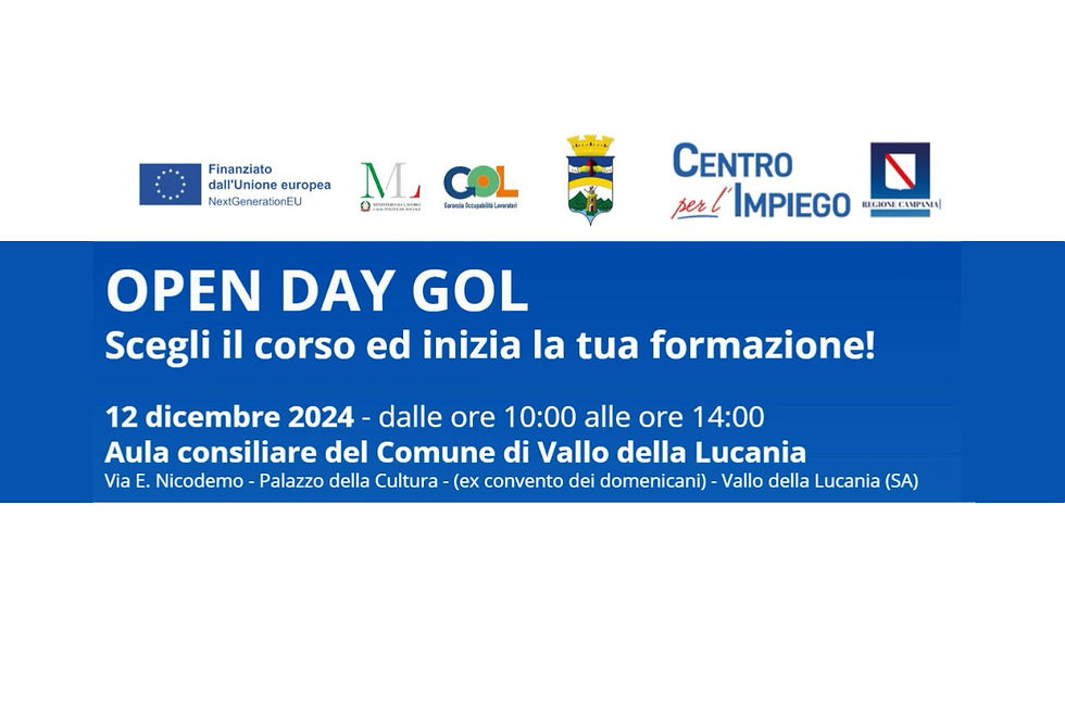 Programma GOL | Open Day a Vallo della Lucania