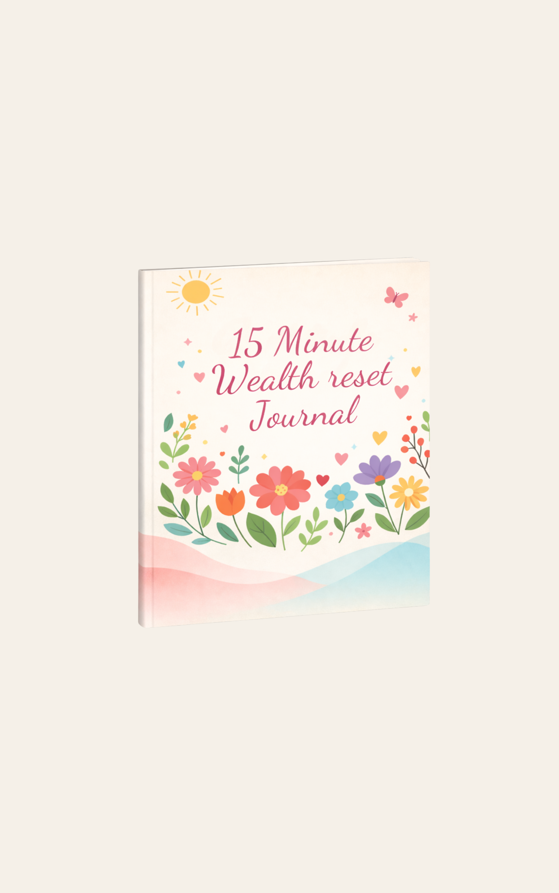 15-MINUTE Wealth Reset Mindset Journal. Colour. Paperback
