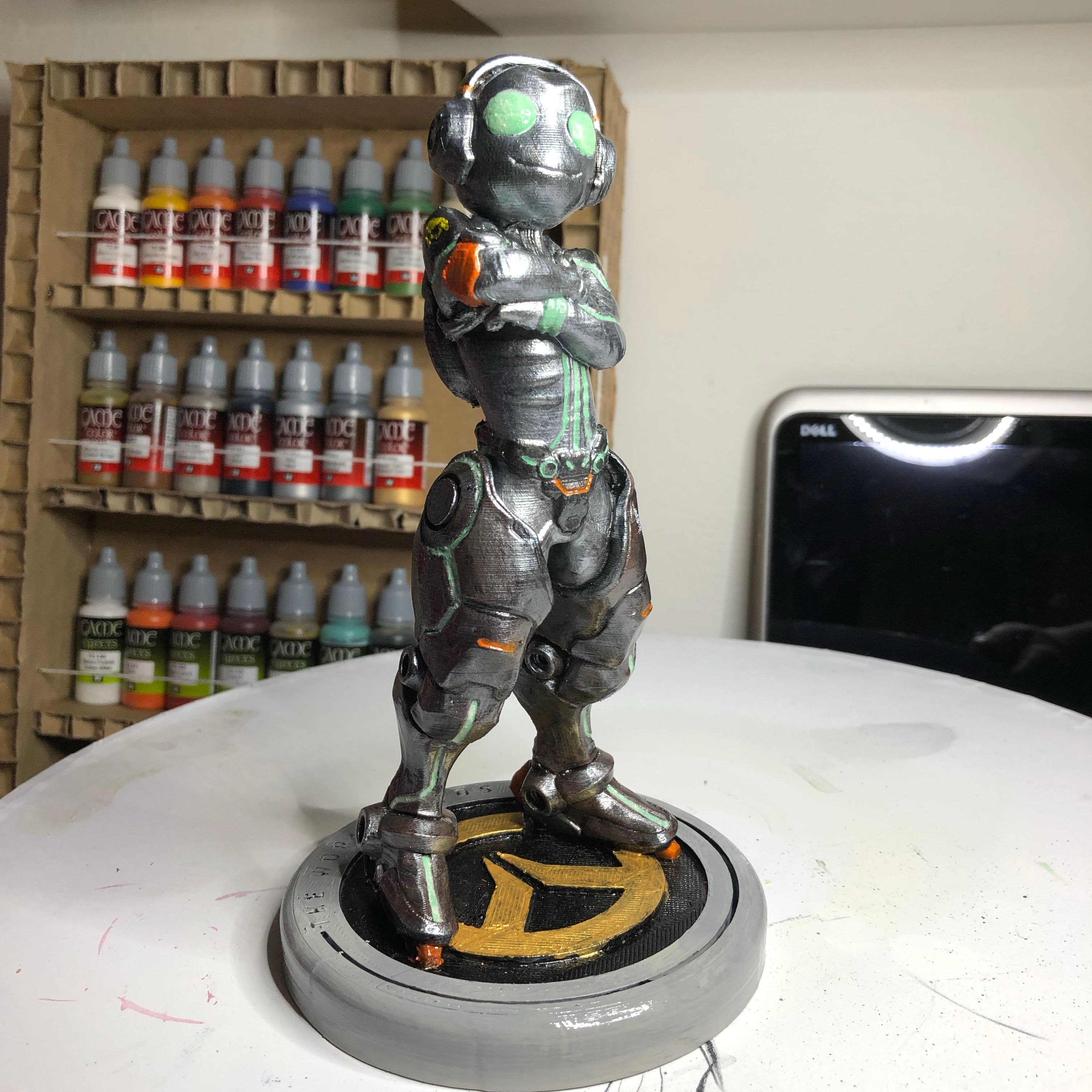 Overwatch Lucio Robot Boyalı Figür 15CM