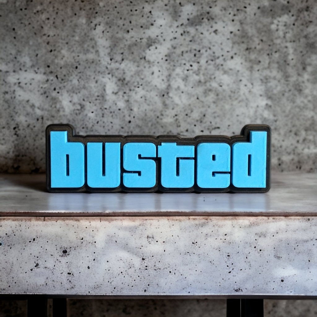 GTA Busted Obje Busted Yazılı Dekoratif Obje 15CM
