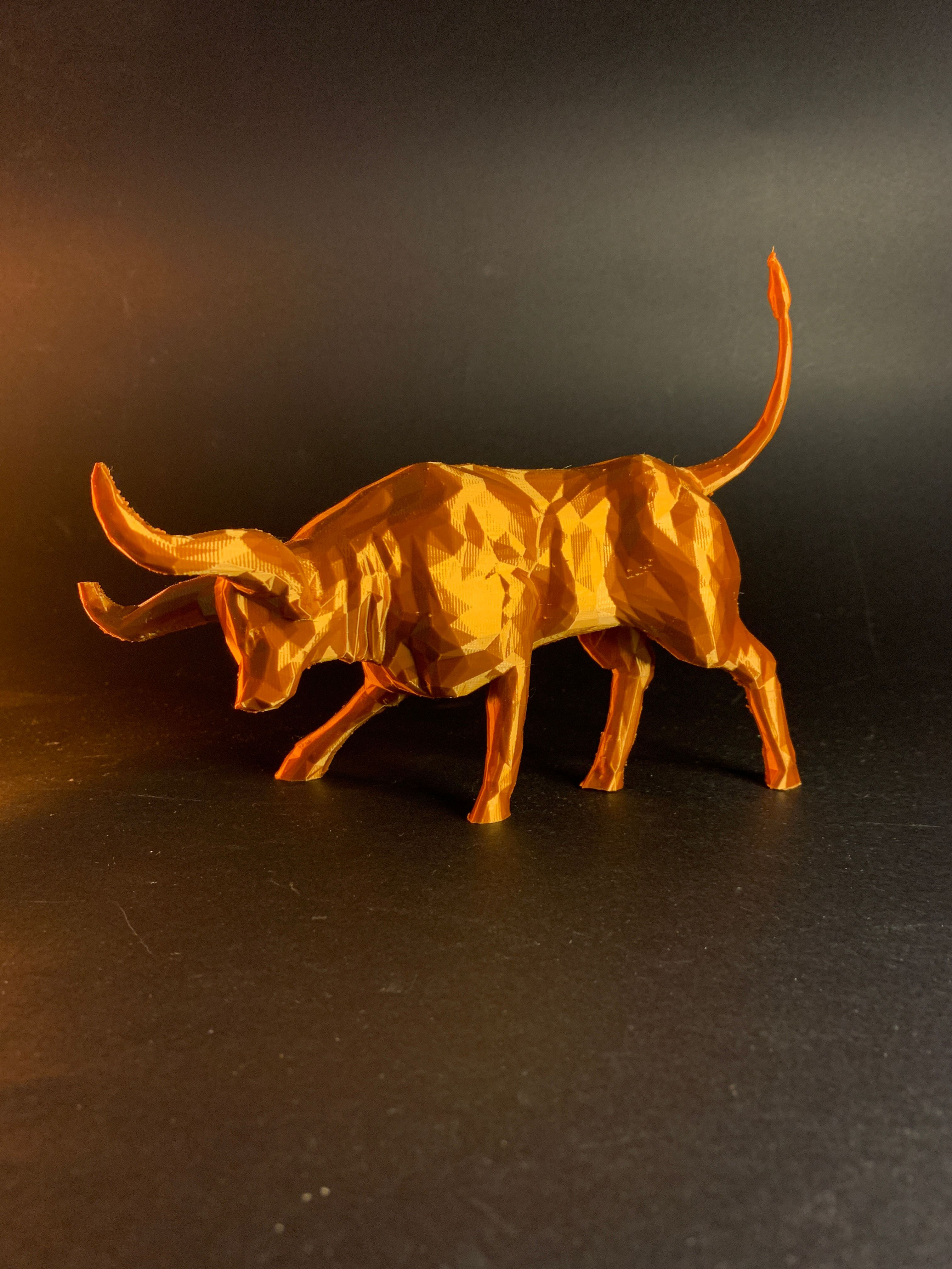 Boğa Burcu Obje Boğa Biblo Polygonal Boğa Obje İspanyol Boğa Masaüstü Dekoratif