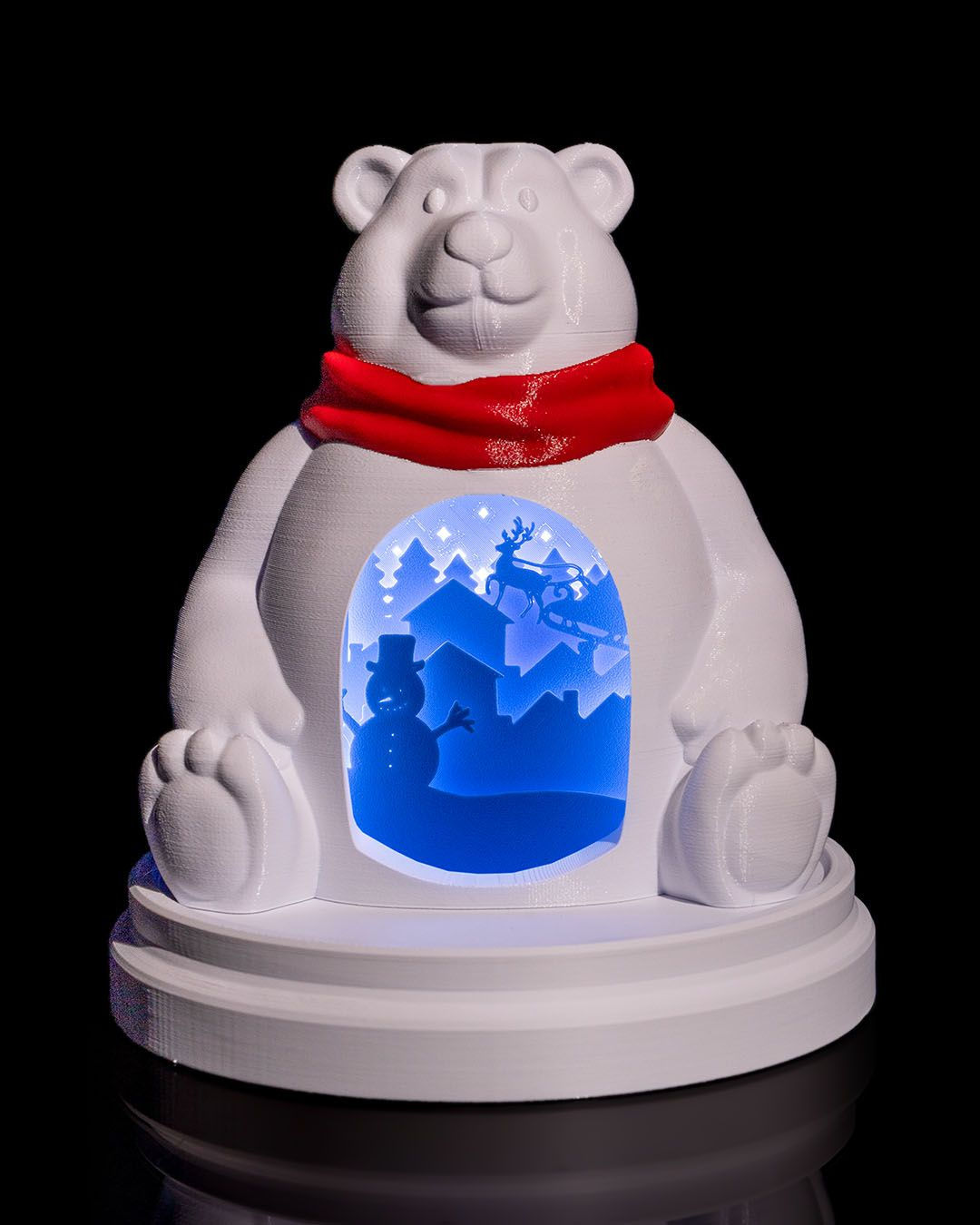 Yılbaşı Süsü Kutup Ayısı Led Lamba Yılbaşı Süsü Led Lamba Büyük Boy 20CM