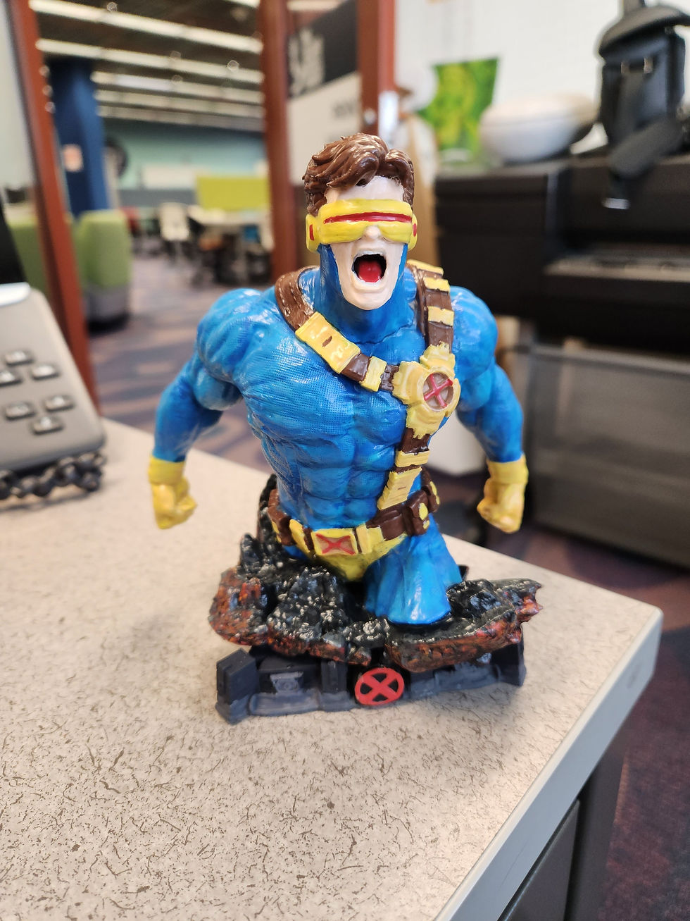 Küçük resim: X-Men Cyclops Boyalı Büst Marvel Scott Summers Büst 13CM