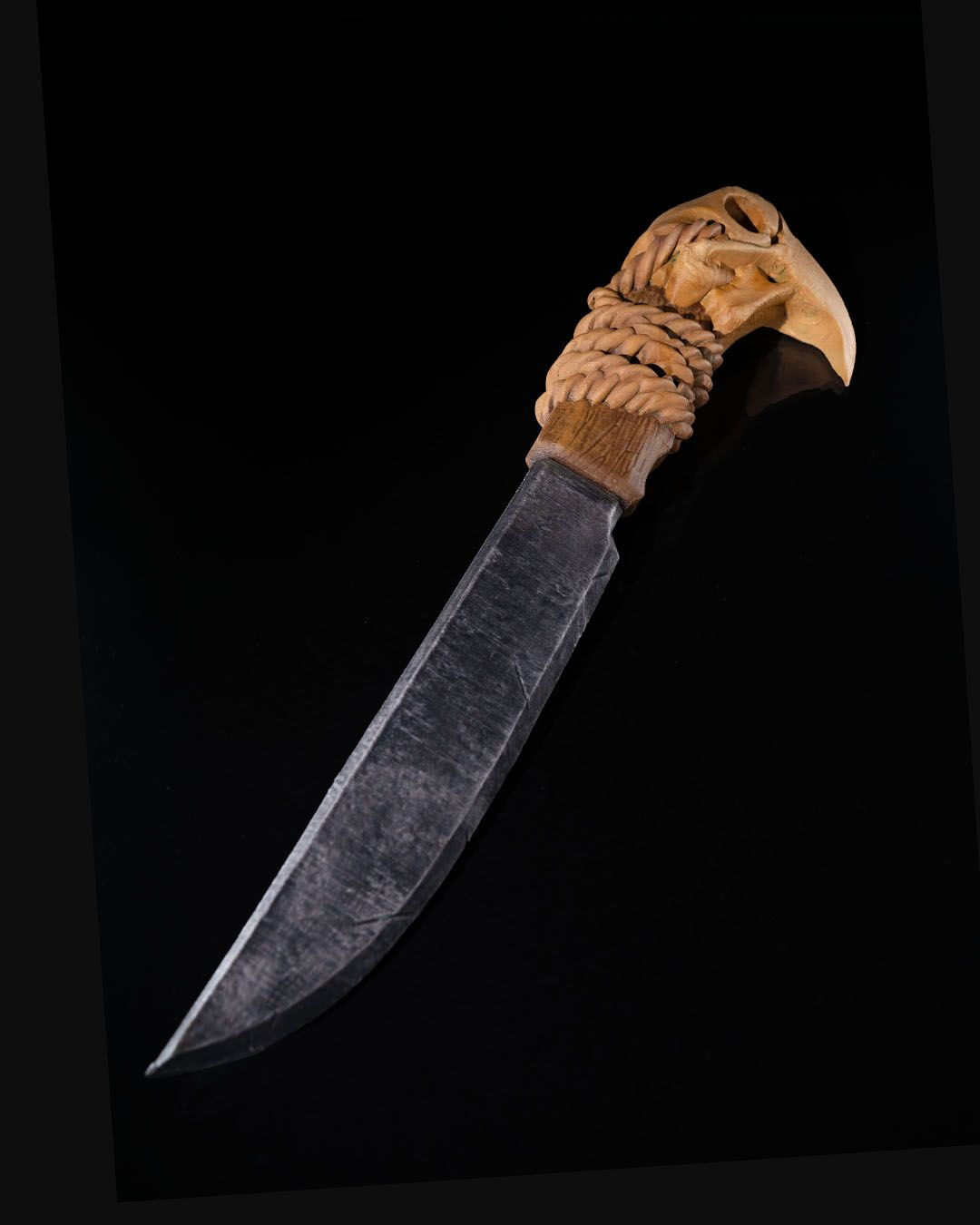 Antıik Çağ Kılıflı Avcı Bıçağı Oyuncak İlk Çağ Kuru Kafa Kaşık Oyuncak Büyük Boy