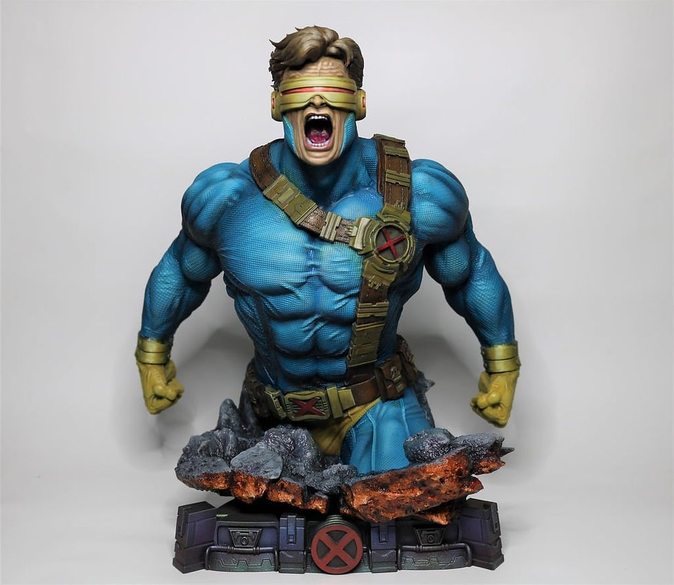 Küçük resim: X-Men Cyclops Boyalı Büst Marvel Scott Summers Büst 13CM
