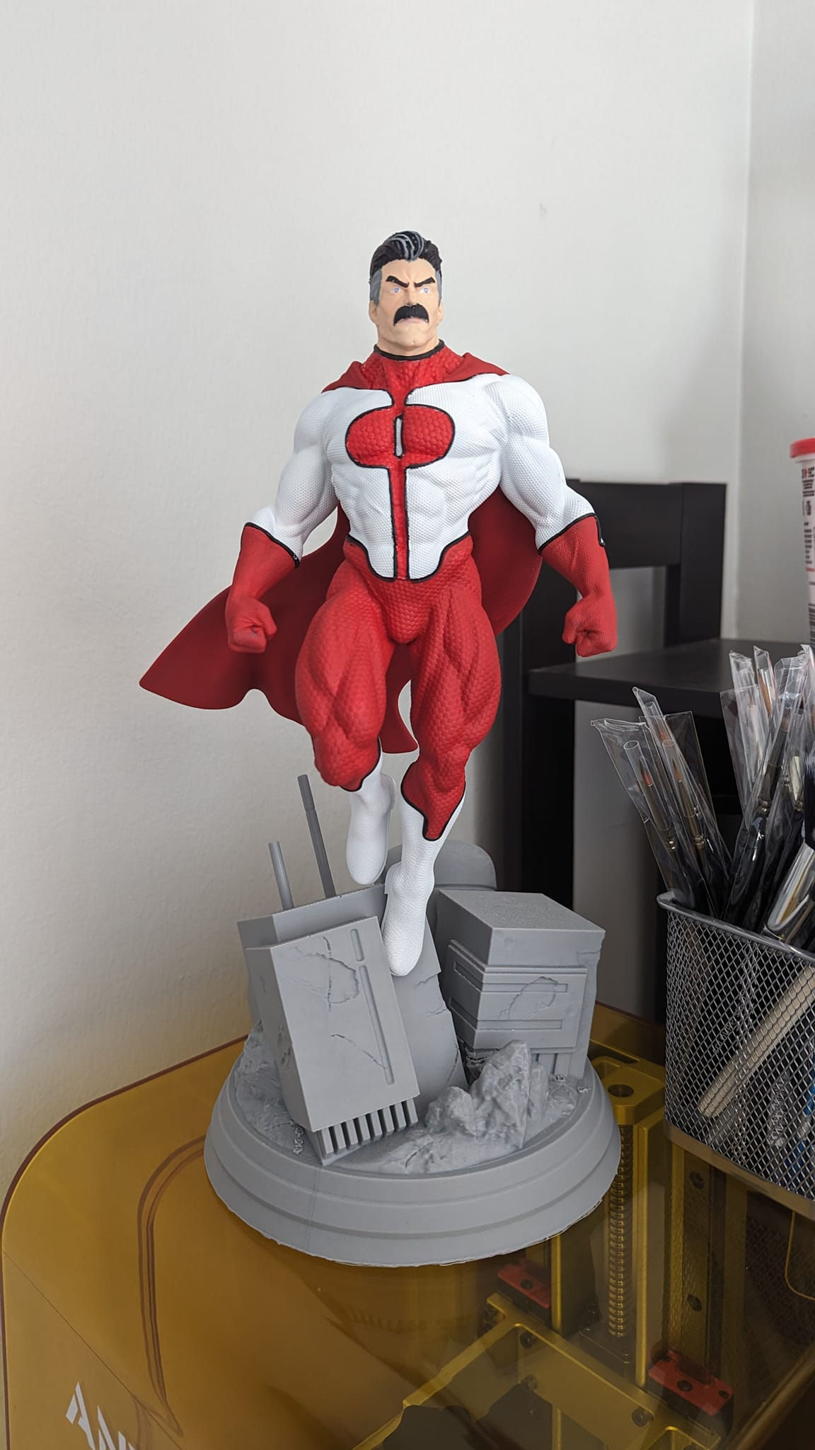 Invincible Omni Man Boyalı Figür Nowl-Ahn Figür Büyük Boy 25CM