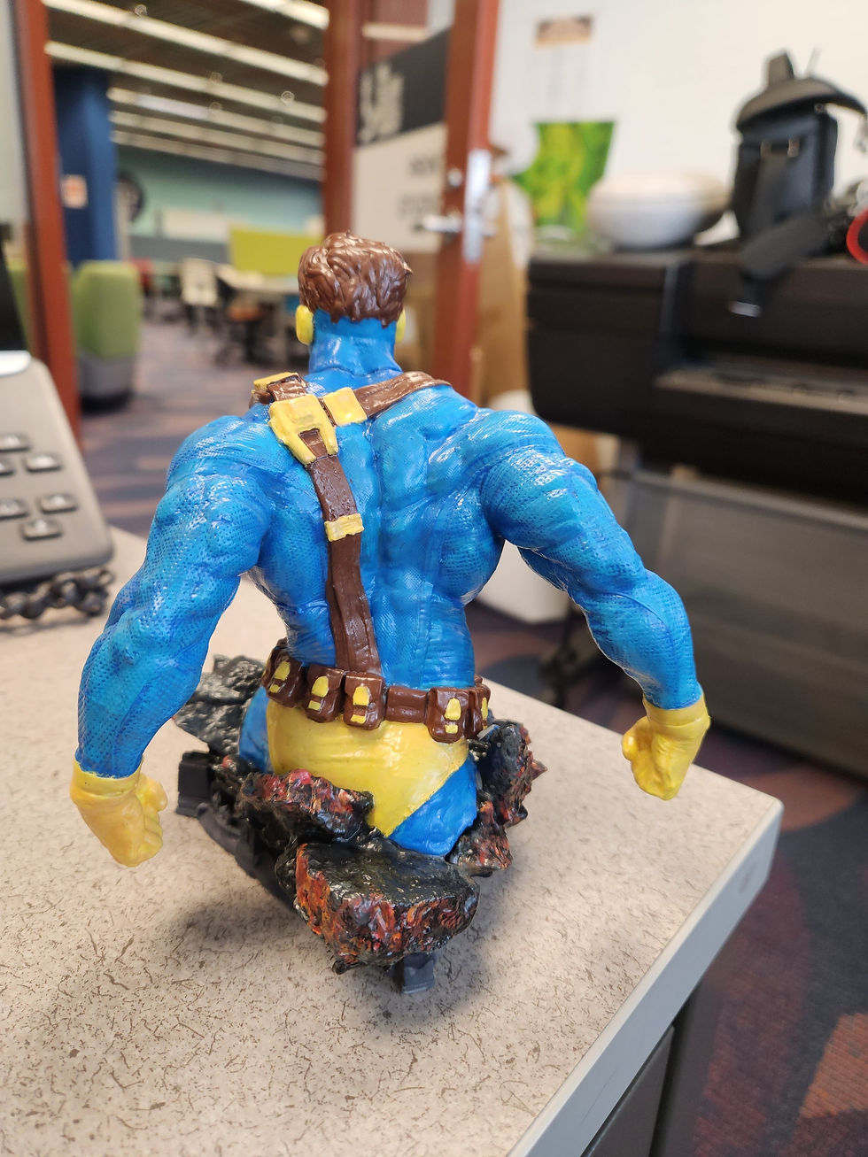 Küçük resim: X-Men Cyclops Boyalı Büst Marvel Scott Summers Büst 13CM