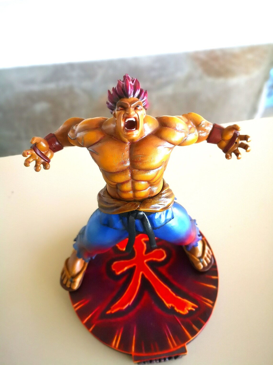 Street Fighter Öfkeli Akuma Figür Street Fighter Öfkeli Akuma Obje 25CM Büyük Bo